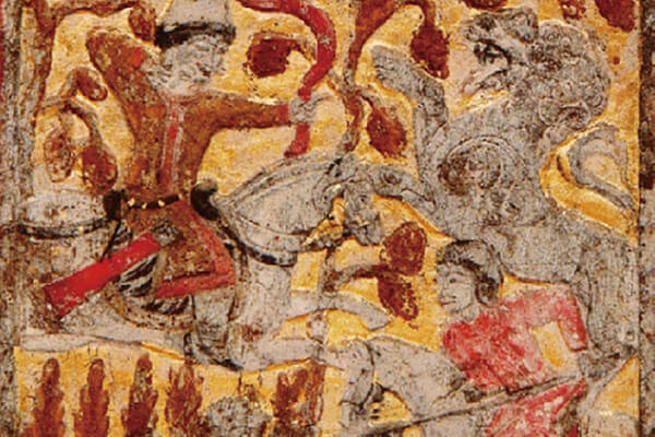 图三：北周萨保安伽墓的围屏石榻（局部）