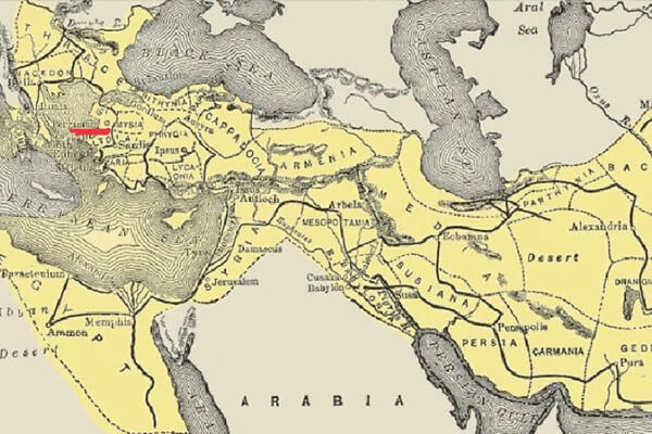 图一：亚历山大帝国疆域（前4世纪）