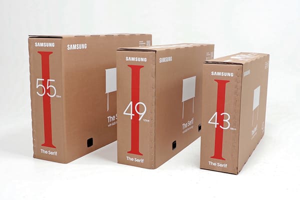 为了减少无谓浪费，三星换上全新纸箱包装。