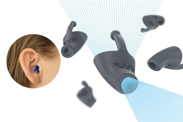借由耳塞重新导流声响，能减低耳内对中高频率声响的共鸣，减少听觉疲劳，纾解压力。 
